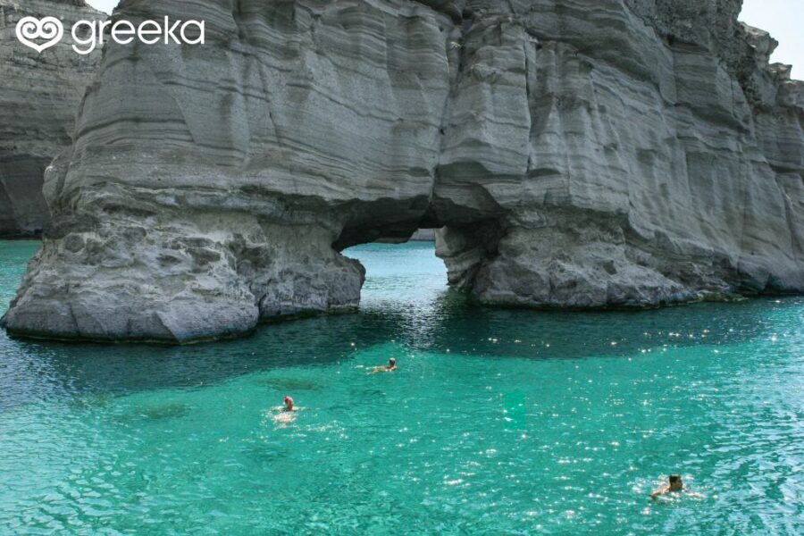 Fascinating sea caves of Kleftiko, Milos
