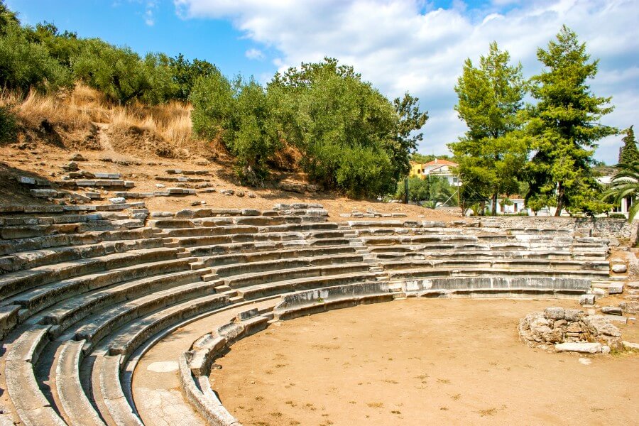 ancient theater githio