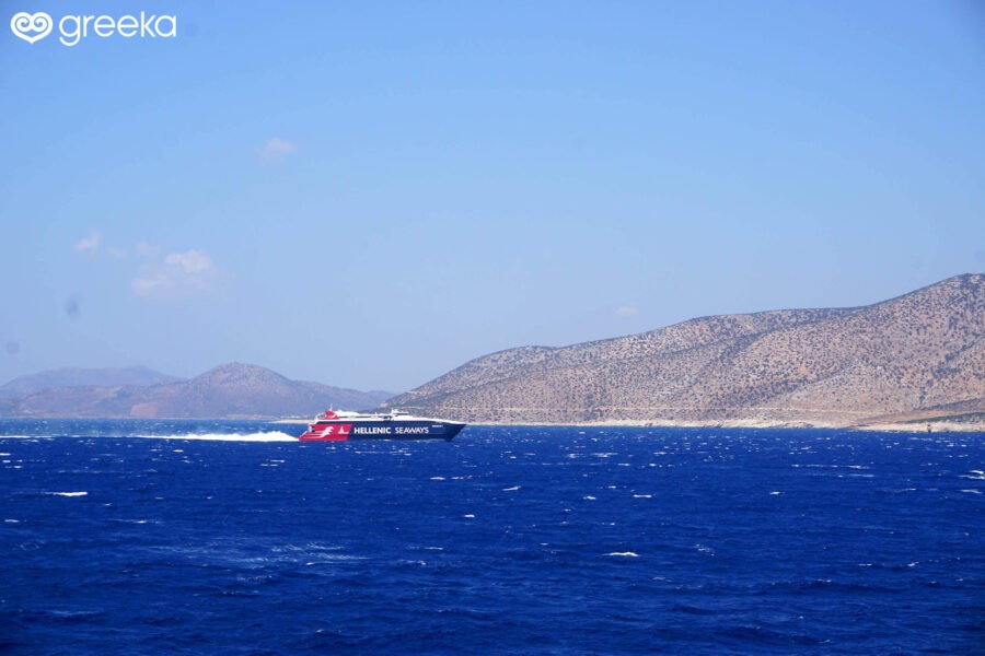 A high-speed vessel by Hellenic Seaways/Blue Star Ferries