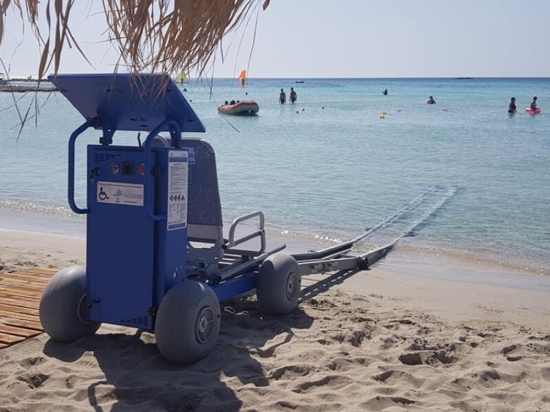 A SeaAccess mechanism on Elafonisi Beach in Crete (Chania)