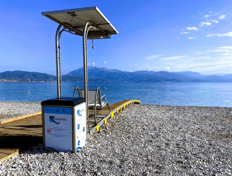 A Seatrac Mechanism for people with mobility limitations on a Greek Beach