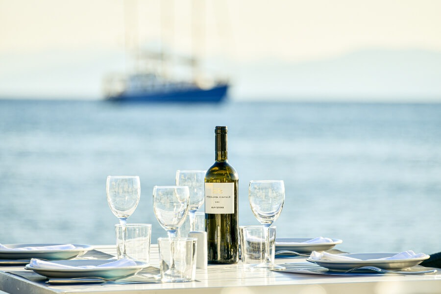 wine by the sea